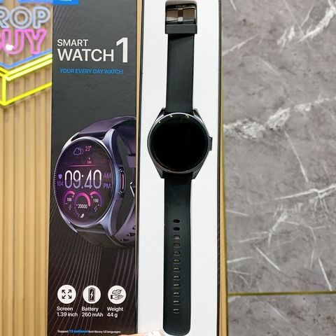 Đồng hồ thông minh IKU Smart Watch 1 - Màn hình cảm ứng 1.39 inch, Chống nước IP68, Theo dõi sức khỏe 24/7, Kết nối Bluetooth