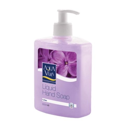 Nước Rửa Tay Diệt Khuẩn AquaVera 500ml - Hương Hoa Tử Đinh Hương Dưỡng Da Mềm Mại, Giữ Mùi Thơm Tươi Mát