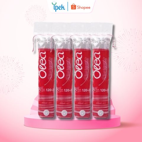 Combo 5 Bông Tẩy Trang 150 Miếng Olea - Làm Sạch Sâu, Mềm Mịn, Thân Thiện Môi Trường, Đối Với Mọi Loại Da