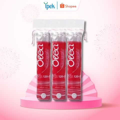 Combo 5 Bông Tẩy Trang 150 Miếng Olea - Làm Sạch Sâu, Mềm Mịn, Thân Thiện Môi Trường, Đối Với Mọi Loại Da