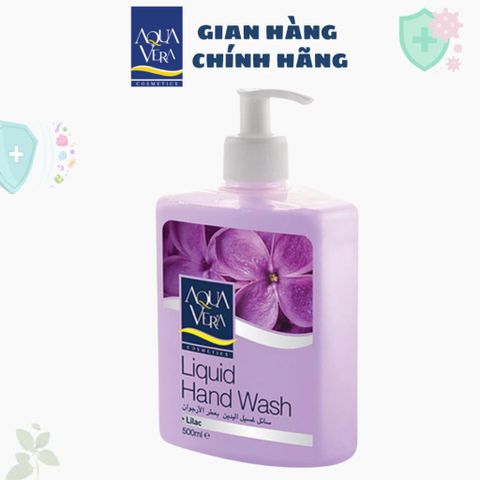 Combo 2 Nước Rửa Tay Diệt Khuẩn AquaVera 500ml - Hương Lô Hội Dưỡng Da Dịu Nhẹ, Kháng Khuẩn, An Toàn Sức Khỏe
