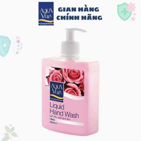 Combo 2 Nước Rửa Tay Diệt Khuẩn AquaVera 500ml - Hương Lô Hội Dưỡng Da Dịu Nhẹ, Kháng Khuẩn, An Toàn Sức Khỏe