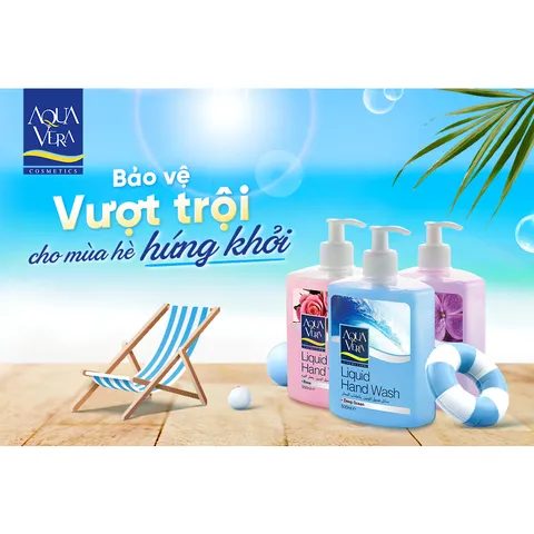 Combo 10 Nước Rửa Tay Aquavera Dưỡng Ẩm Hương Hoa 500ml - Khử Khuẩn, An Toàn Cho Da Tay, Xuất Xứ Thổ Nhĩ Kỳ