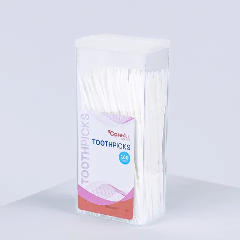 Tăm Nhựa Care4u 160 Chiếc - Tăm Nha Khoa An Toàn Cho Nướu và Lợi, Chất Liệu Nhựa PP, Giúp Làm Sạch Răng Miệng Hiệu Quả