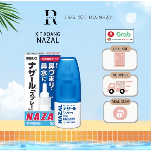 Xịt Xoang Mũi Nazal Sato 30ml - Giải Pháp Hỗ Trợ Giảm Nghẹt Mũi Từ Thiên Nhiên Cho Trẻ Em Và Người Lớn 292547