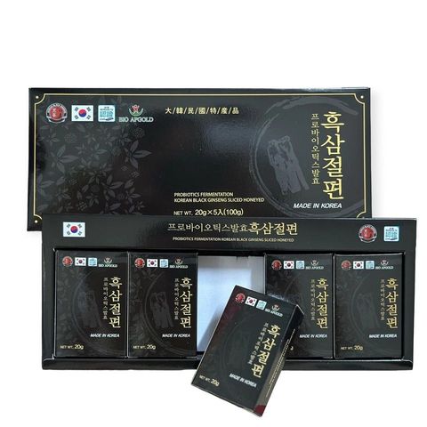 Hắc Sâm Lát Mật Ong BIO APGOLD 100g - Sản Phẩm Hàn Quốc Tăng Cường Sức Khỏe, Hỗ Trợ Sinh Lực và Tuần Hoàn