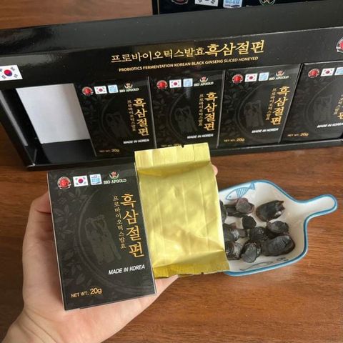 Hắc Sâm Lát Mật Ong BIO APGOLD 100g - Sản Phẩm Hàn Quốc Tăng Cường Sức Khỏe, Hỗ Trợ Sinh Lực và Tuần Hoàn