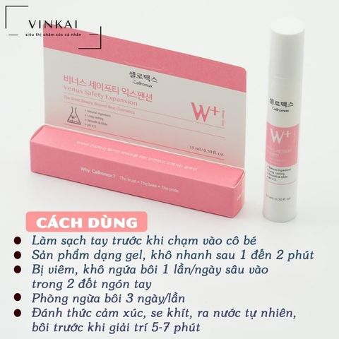 Gel Dưỡng Da Vùng Kín Cellromax Venus 15ml - Phục Hồi & Se Khít Hỗ Trợ Phụ Nữ Sau Sinh, An Toàn Từ Thiên Nhiên