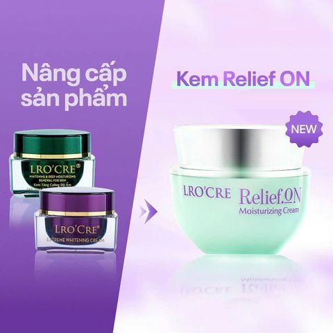 Kem Dưỡng Ẩm Lro'Cre ReliefON 30g - Phục Hồi, Làm Dịu Da Nhạy Cảm, Cấp Ẩm Sâu, Chống Lão Hóa Tự Nhiên Thích Hợp Cho Mọi Loại Da
