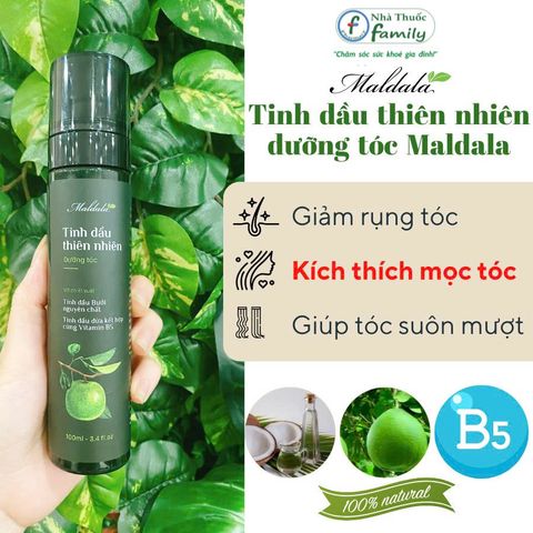 Tinh Dầu Dưỡng Tóc Maldala Xịt Chiết Xuất Bưởi - Nuôi Dưỡng, Kích Thích Mọc Tóc, Giảm Gãy Rụng, Dưỡng Tóc Suôn Mượt
