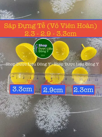 Hộp Đựng Sáp Nhựa 1kg - Nhiều Kích Cỡ (2.3 - 2.9 - 3.3cm) Màu Đỏ - Xanh - Vàng - Trắng, Lý Tưởng Đựng Thăm Sổ Xố