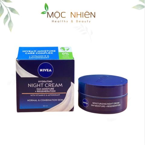 Kem Dưỡng Ẩm Ban Đêm NIVEA Hydrating Night Cream 24H - Cung Cấp Độ Ẩm & Tái Tạo Da Giúp Da Mềm Mại, Phục Hồi Tự Nhiên
