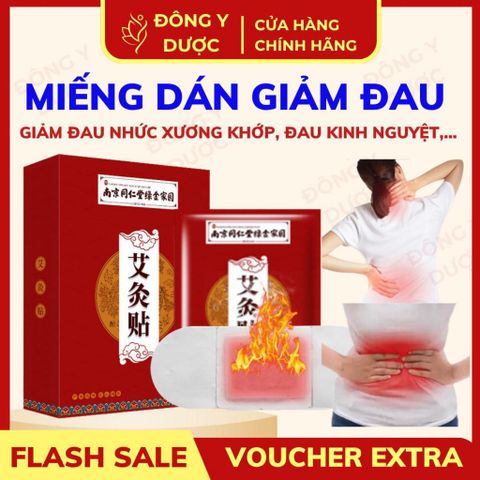 Miếng Dán Ngải Cứu Giảm Mỡ Bụng Đồng Nhân Đường - Tự Phát Nhiệt, Giảm Đau, Giữ Ấm, Hỗ Trợ Giảm Cân (Hộp 5 Miếng)