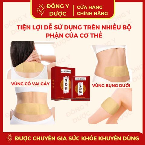 Miếng Dán Ngải Cứu Giảm Mỡ Bụng Đồng Nhân Đường - Tự Phát Nhiệt, Giảm Đau, Giữ Ấm, Hỗ Trợ Giảm Cân (Hộp 5 Miếng)
