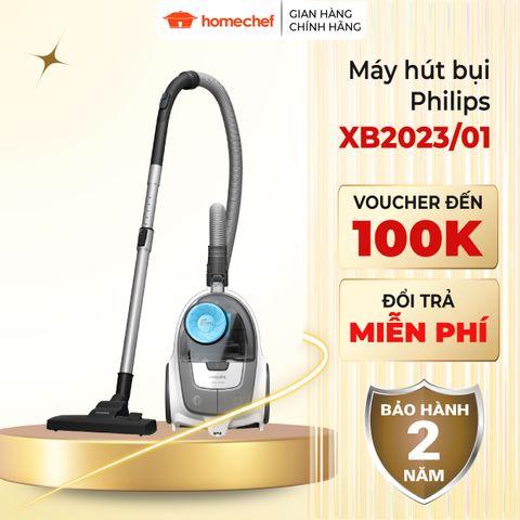 Máy Hút Bụi Philips XB2023 1800W - Đầu Hút Đa Năng, Thiết Kế Nhỏ Gọn, Bảo Hành 2 Năm, Hút Khỏe và Êm Ái