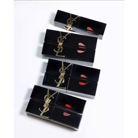 Son Kem YSL Trái Tim The Inks Vinyl Cream 5.5ml - Son Môi Bóng Mượt, Hương Cherry Ngọt Ngào, Thiết Kế Sang Trọng