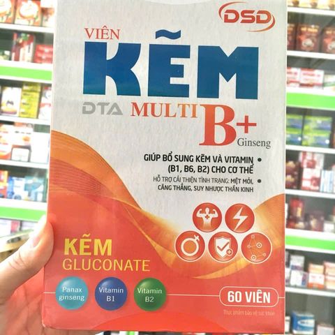 Viên Kẽm DSD Hỗ Trợ Vitamin & Đông Trùng - Hộp 60 Viên Bổ Sung Dinh Dưỡng Cho Sức Khỏe Tóc, Móng, Da
