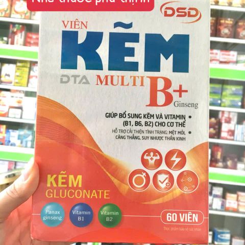 Viên Kẽm DSD Hỗ Trợ Vitamin & Đông Trùng - Hộp 60 Viên Bổ Sung Dinh Dưỡng Cho Sức Khỏe Tóc, Móng, Da