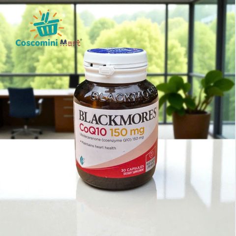 Viên uống Blackmores CoQ10 150mg - Hỗ trợ sức khỏe tim mạch và mạch máu - 30 viên nang mềm nhập khẩu từ Úc