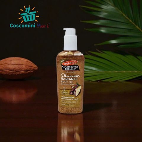 Dầu Dưỡng Thể Nhũ Palmer's Cocoa Butter Formula Shimmer Radiance 150ml - Dưỡng ẩm & Tạo Ánh Sáng Rạng Rỡ Da
