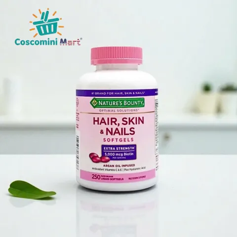 Viên Uống Đẹp Da Tóc Móng Nature’s Bounty Hair Skin Nails Mỹ - Hỗ Trợ Sức Khỏe Tóc Da Móng - 250 Viên Biotin, Vitamin, Collagen