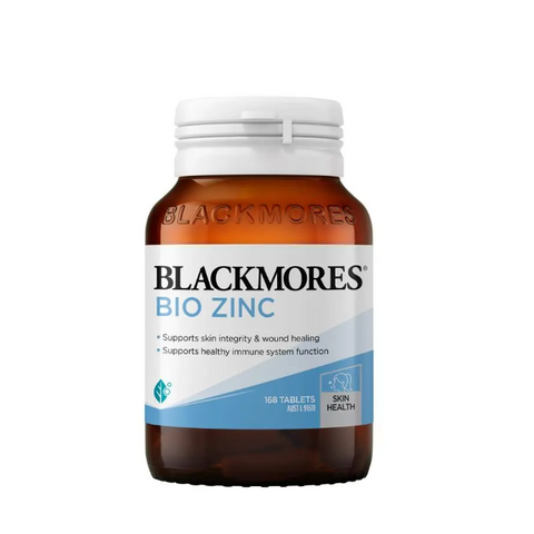 Viên bổ sung kẽm Blackmores Bio Zinc 168 viên - Hỗ trợ sức đề kháng, cải thiện da mụn, xuất xứ Úc