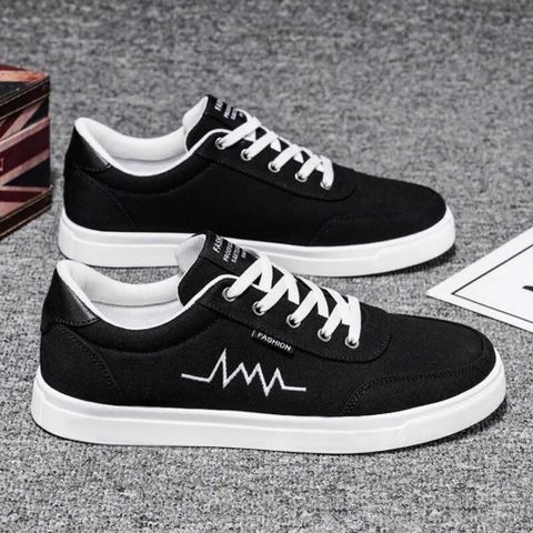 Giày Thể Thao Nam Vải Canvas 3 Màu Thời Trang - Sneaker Dễ Phối Đồ Đi Học, Đi Chơi, Đi Làm, Phong Cách Hiện Đại, Tiện Ích