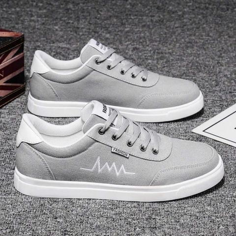 Giày Thể Thao Nam Vải Canvas 3 Màu Thời Trang - Sneaker Dễ Phối Đồ Đi Học, Đi Chơi, Đi Làm, Phong Cách Hiện Đại, Tiện Ích