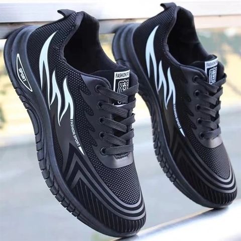 Giày Thể Thao Sneakers Nam A05 Đen Đỏ Thoáng Khí - Chống Trượt, Phong Cách Hottrend, Dùng Đi Chơi, Chạy Bộ, Tập Gym, Học Tập