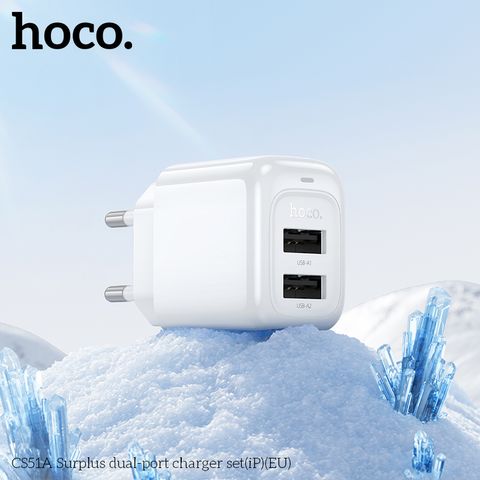 Bộ Sạc Nhanh HOCO CS51A Lightning cho iPhone - An Toàn, Tiện Lợi, Chất Liệu Bền Bỉ, Hỗ Trợ Tối Đa Thiết Bị