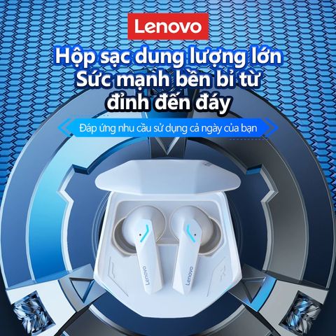 Tai Nghe Bluetooth Không Dây Lenovo GM2 PRO - Chơi Game, Độ Trễ Thấp, Âm Thanh Chất Lượng Cao, Thiết Kế Thoải Mái