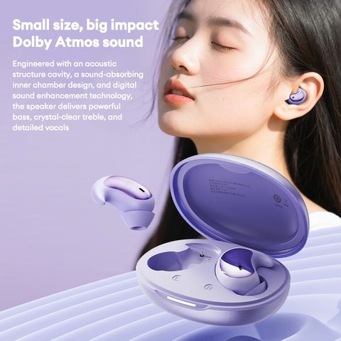 Tai Nghe Không Dây Lenovo LE203 - Bluetooth 6.0 Độ Trễ Thấp, Âm Thanh HIFI, Thiết Kế Đặc Biệt Cho Giấc Ngủ, Pin 28mAh