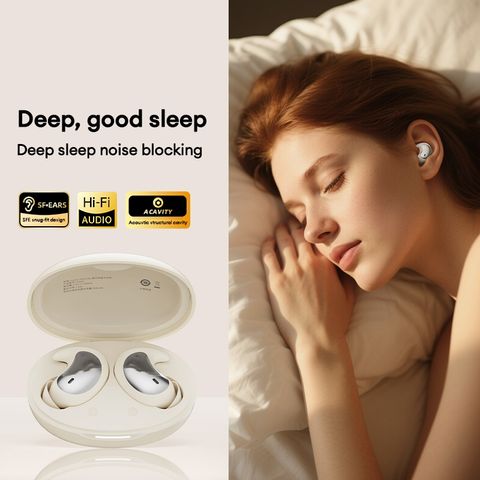 Tai Nghe Không Dây Lenovo LE203 - Bluetooth 6.0 Độ Trễ Thấp, Âm Thanh HIFI, Thiết Kế Đặc Biệt Cho Giấc Ngủ, Pin 28mAh