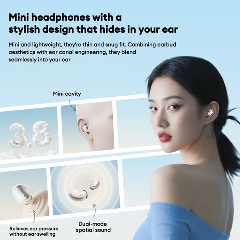 Tai Nghe Bluetooth Lenovo LE203 In-Ear Chất Lượng Âm Thanh HIFI Độ Trễ Thấp - Tai Nghe Ngủ Dễ Chịu, Thiết Kế Nhẹ Nhàng