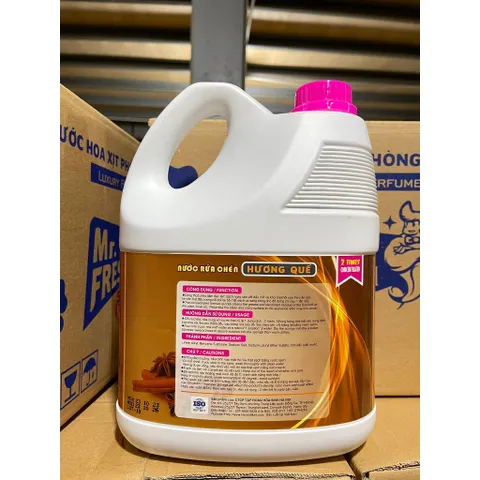 Nước Rửa Bát Siêu Đậm Đặc An Toàn Mr Fresh Hàn Quốc 3,8L - Tiết Kiệm, Thân Thiện Môi Trường, Đánh Bay Vết Dầu Mỡ