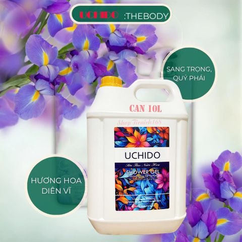 Sữa Tắm UCHIDO Hương Nước Hoa Quyến Rũ - Gel Tắm Hương Thơm Lưu Lại Cả Ngày, Dưỡng Da Mềm Mịn 1000ml Nhật Bản