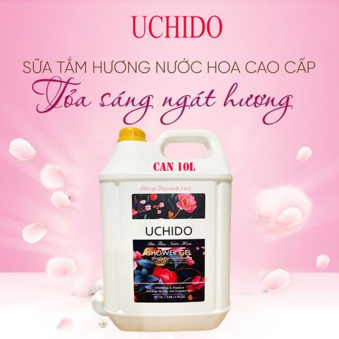 Sữa Tắm UCHIDO Hương Nước Hoa Quyến Rũ - Gel Tắm Hương Thơm Lưu Lại Cả Ngày, Dưỡng Da Mềm Mịn 1000ml Nhật Bản
