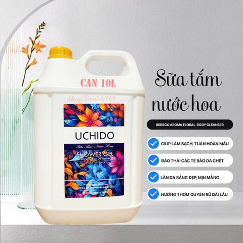 Sữa Tắm UCHIDO Hương Nước Hoa Quyến Rũ - Gel Tắm Hương Thơm Lưu Lại Cả Ngày, Dưỡng Da Mềm Mịn 1000ml Nhật Bản