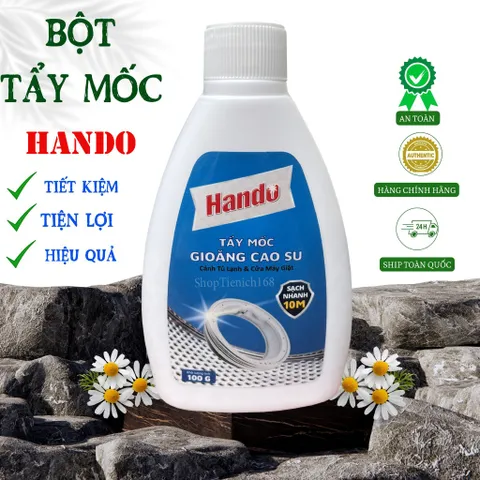Tẩy Mốc Gioăng Cao Su Hando 100g - Diệt Sạch Nấm Mốc, Khử Mùi, Dễ Dàng Vệ Sinh Bề Mặt Nhựa, Kính, An Toàn Cho Gia Đình