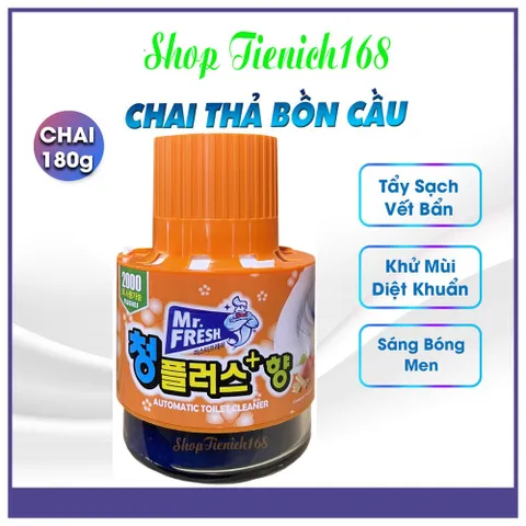 Cốc Tẩy Bồn Cầu Mr.Fresh 180g - Khử Mùi, Diệt Khuẩn Với Nhiều Hương Thơm, Sản Phẩm Hàn Quốc Cho Toilet Luôn Sạch Đẹp
