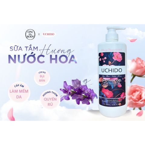 Sữa Tắm Nước Hoa UCHIDO 1000ml Hương Harmony - Dưỡng Ẩm Tự Nhiên, Lưu Hương Quyến Rũ, Chăm Sóc Da Mềm Mại