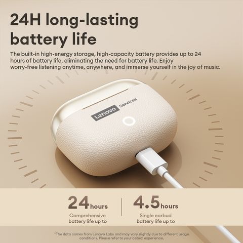 Tai nghe Bluetooth Lenovo LE221 Âm thanh HIFI 6.0 Giảm tiếng ồn, Thiết kế nhỏ gọn, Trò chơi Độ trễ thấp, Chất lượng âm thanh cao cấp