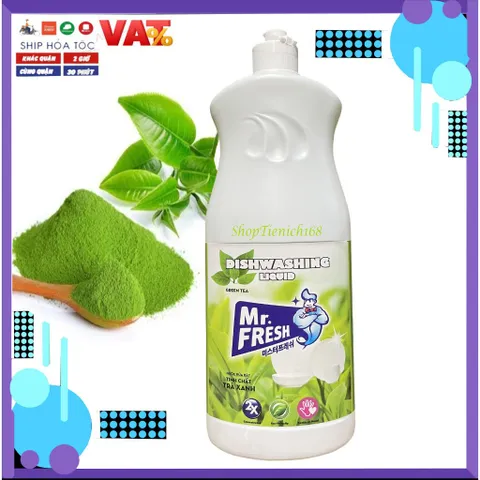 Nước Rửa Bát Hữu Cơ MR.FRESH Tinh Dầu Quế 820ML - Khử Mùi, Diệt Khuẩn, Giữ Ẩm Da Tay, An Toàn Cho Sức Khỏe