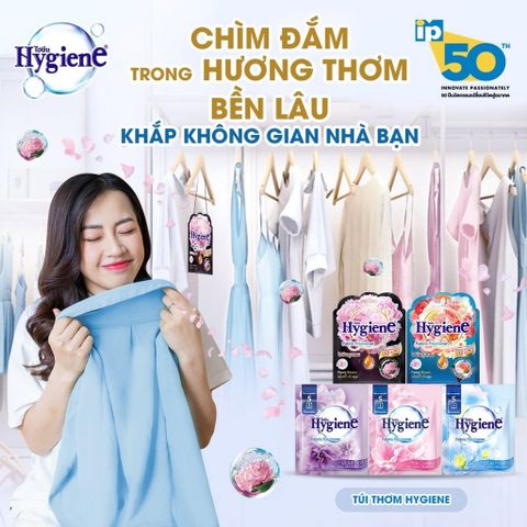Túi Thơm Để Tủ Quần Áo Hygiene  Hương Hoa Thơm Phòng Treo Xe Phòng Ngủ Loại Bỏ Ẩm Mốc 376015