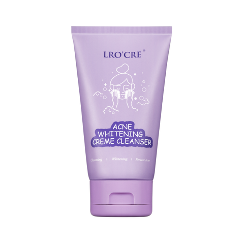 Sữa Rửa Mặt Lro'Cre Ngăn Ngừa Mụn & Làm Sáng Da - Acne Whitening Creme Cleanser 100g, Dưỡng Sạch Sâu & Cung Cấp Vitamin C