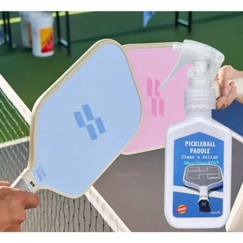 Chai Xịt Vệ Sinh Mặt Vợt Pickleball An Toàn - Bao Gồm Khăn Lau, Duy Trì Bóng Đá, Ngăn Ngừa Vi Khuẩn, Dụng Cụ Thể Thao Unisex