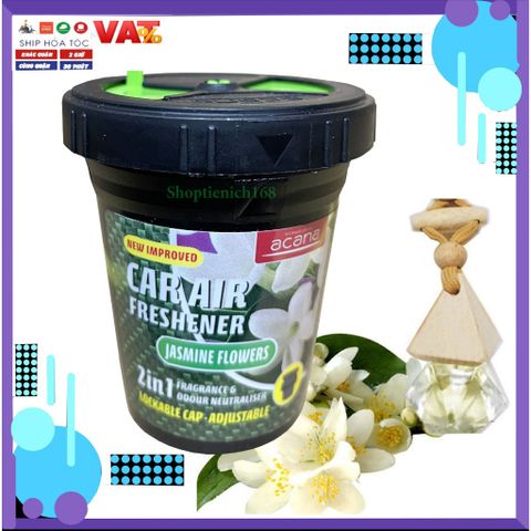 Sáp thơm cao cấp Acana 130g - Hương Nhài tự nhiên cho xe ô tô, phòng ngủ, tủ quần áo - Khử mùi hiệu quả, lưu hương lâu dài