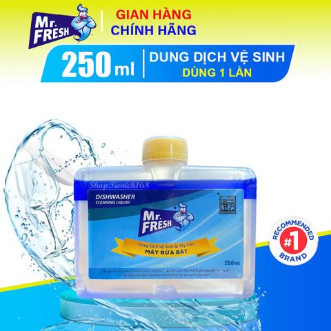 Dung dịch vệ sinh máy rửa bát Mr.Fresh 250ml - Làm sạch sâu vôi và chất béo, hương cam quýt, an toàn cho máy rửa chén Hàn Quốc