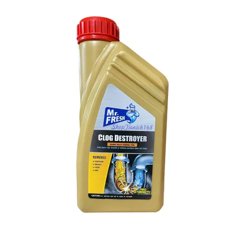 Dung dịch vệ sinh đường ống thoát nước Mr.fresh 800ml - Giải pháp thông tắc cống hiệu quả cho gia đình