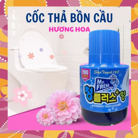 Chai thả bồn cầu diệt khuẩn tự động Mr.Fresh Hàn Quốc 180g - Khử mùi, làm sạch, giữ bồn cầu thơm mát, tiện lợi cho gia đình